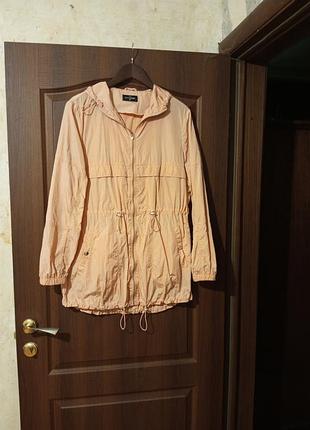 Вітровка жіноча outerwear світло-абрикосова, розмір 48-50