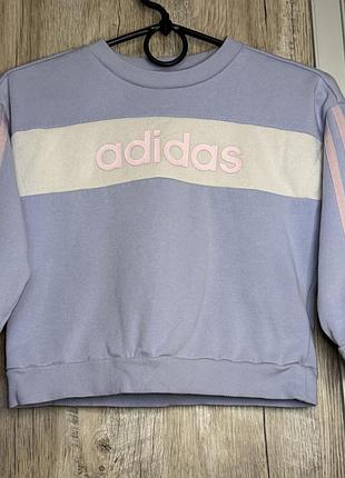 Світшот для дівчинки adidas бузковий з рожевим, розмір 4-5 років (зріст 110 см)
