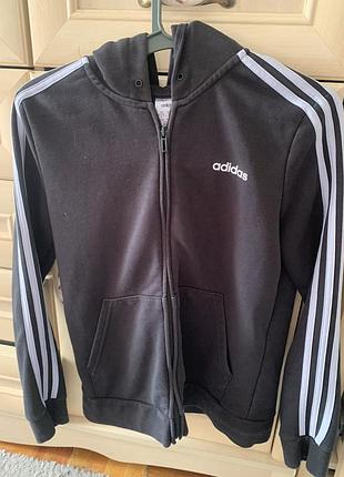 Чоловіче худі adidas на блискавці, чорне