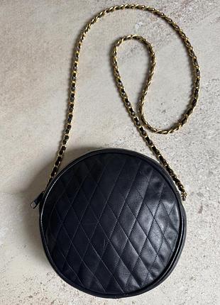 Вінтажна шкіряна сумочка tambourine bag