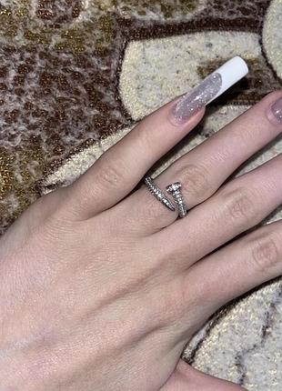 Кільце для жінок cartier love гвоздик сріблястий