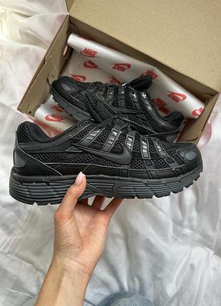 Кросівки чоловічі nike p-6000 premium triple black чорні