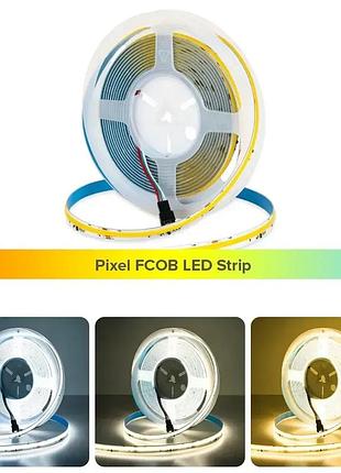Светодиодная led лента бегущая волна cob 24v 360led/m ip20 белый
