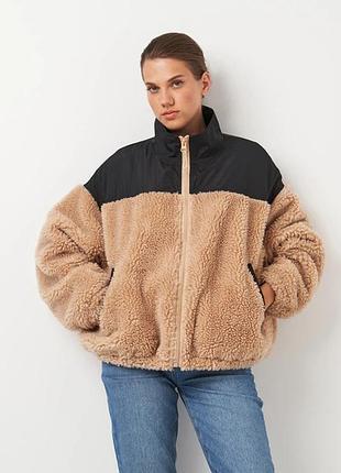 H&m женская куртка тедди