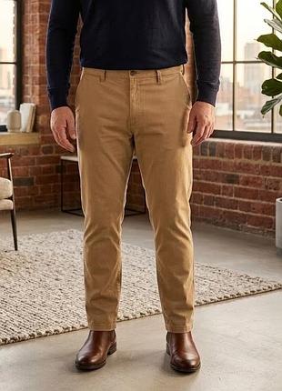 Мужские брюки чинос marks &amp; spencer regular fit р. 42/33