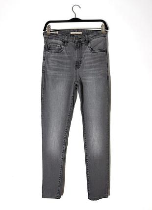 Серые женские джинсы скинни levi’s levis 721 high rise skinny