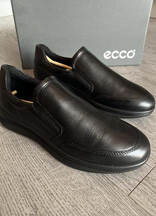Черевики ecco aquet p. 44 сліпони екко туфлі soft шкіра нові оригінал