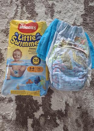 Підгузки huggies little swimmers для плавання, розмір 5-6 (12-18 кг)