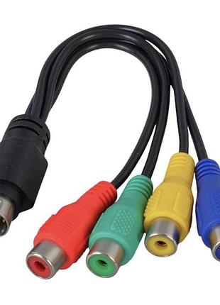 Кабель-перехідник 7-контактний на 4 rca