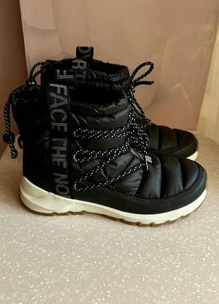 Черевики жіночі the north face thermoball waterproof lace up чорні 39 розмір