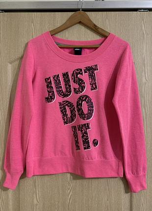 Світшот nike "just do it" рожевий, жіночий, р. m