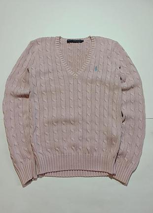 Жіночий светр ralph lauren світло-рожевий розмір s-m