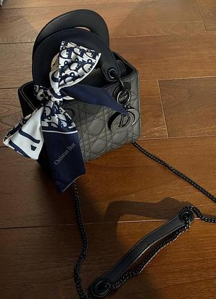 Christian dior micro lady dior bagtotal black[оригинальная коробка]