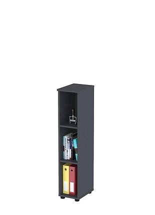 Сегмент офісний loft design nt3-25 антрацит, лдсп, для кабінету, тумба зберігання