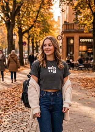 Світшот жіночий укорочений alexander wang