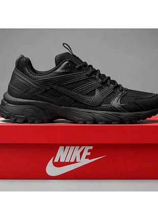 Чоловічі термо кросівки nike v2k run осінь/зима чорні