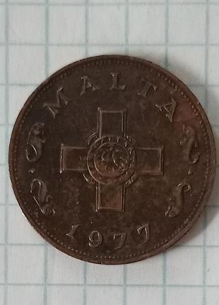 Мальта 1 цент 1977 2