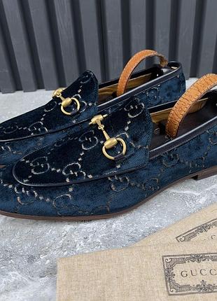 Gucci jordaan horsebit loafers maxi gg новые мужские туфли лоферы оригинал 43.5 eur