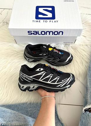 Salomon xt-6 black silver gore-tex 2