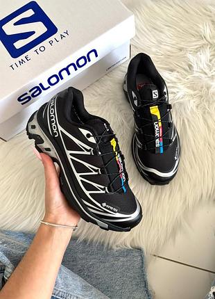 Salomon xt-6 black silver gore-tex 5