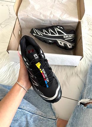 Salomon xt-6 black silver gore-tex 6