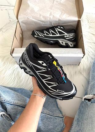 Salomon xt-6 black silver gore-tex 9