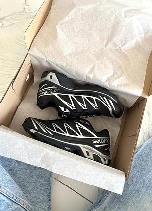 Salomon xt-6 black silver gore-tex 10