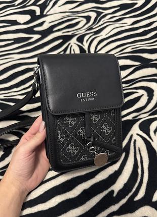 Сумка жіноча guess через плече чорна
