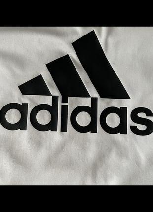 Футболка чоловіча adidas з логотипом, чорно-біла