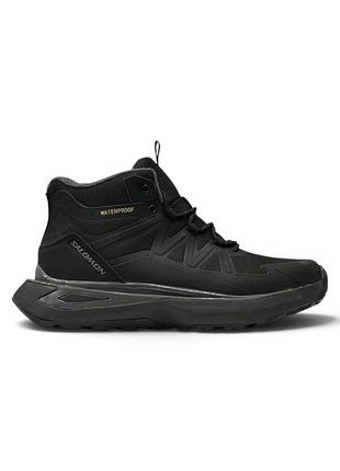Мужские кроссовки salomon outpulse mid waterproof black / smb+ 🔗