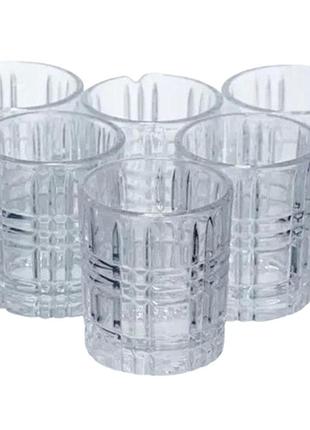 Набір чарок для міцних напоїв crystal shots 6 штук по 75 мл hp-17-35