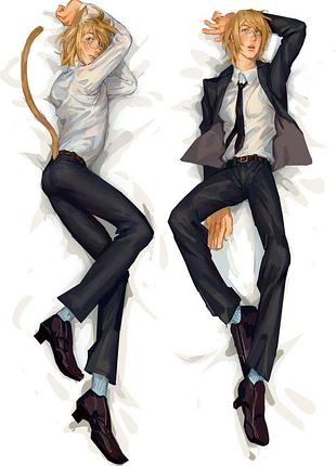 Дакімакура 150х50 см б'якуя тогамі данганронпа byakuya togami danganronpa подушка обіймашка зі знімною наволочкою