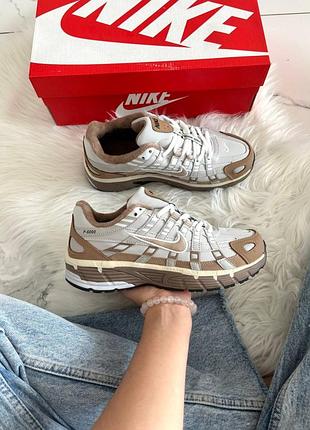 Кросівки утеплені жіночі nike p-6000 termo brown термо