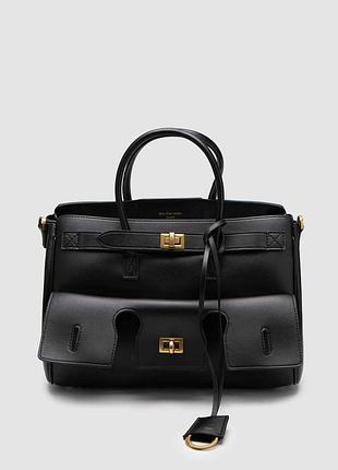 💎 balenciaga bel air small carry all bag in black\gold