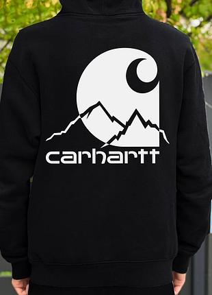 Худі чоловіче carhartt big skies чорне , бавовна