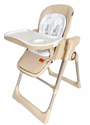 Стілець дитячий для годування 2 в 1 з функцією гойдалкиvelano movio, beige