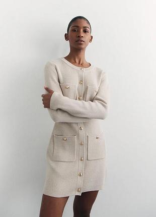 Коротка в'язана сукня h&m м 3