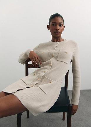 Коротка в'язана сукня h&m м