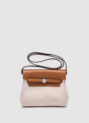 💎 hermes herbag zip 20 bag brown/canvas