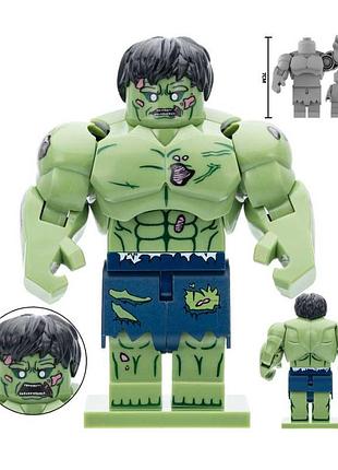 Велика фігурка зомбі халк hulk af355 сумісна з лего 7 см marvel