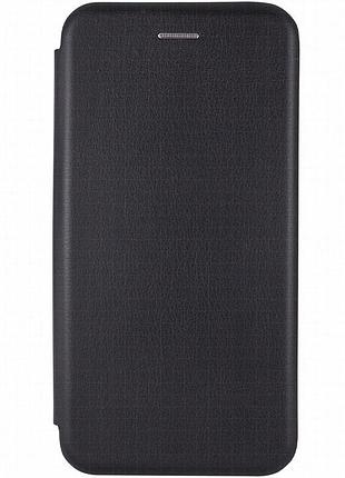 Кожаный чехол-книжка classy для xiaomi redmi note 9 / redmi 10x черный