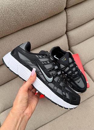 Кросівки утеплені чоловічі nike p-6000 termo grey black термо