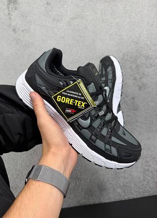 Кросівки утеплені чоловічі nike p-6000 termo grey black термо
