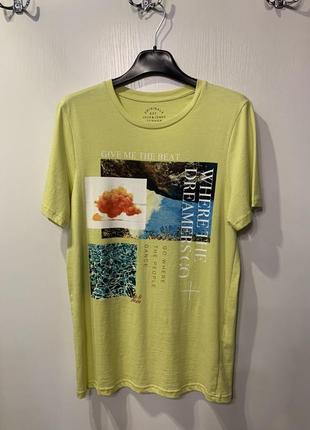 Мужская жёлтая футболка «jack&jones”, размер xs