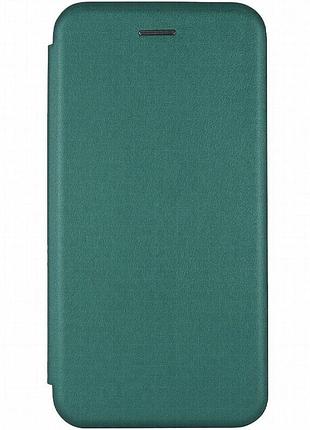Кожаный чехол-книжка classy для xiaomi redmi 8 зеленый