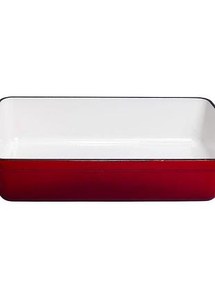 Форма для запекания чугунная 3 л, красный yiwu hp-flg-16 red