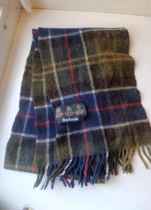 Шерстяной шарф barbour.