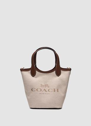 💎 coach hanna bucket with horse/carriage print(інший відтінок)