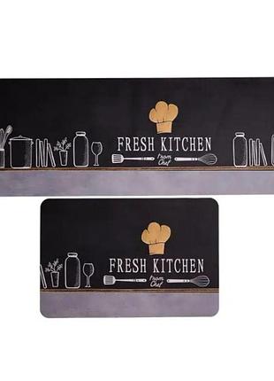 Набір килимків діатомітових для кухні fresh kitchen 58*38 см/118*38 см yiwu hp-42-206