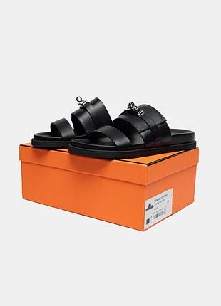 Hermès jackson sandal black
